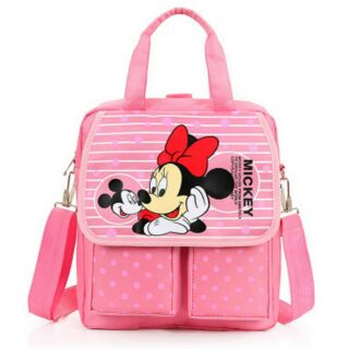 Balo / cặp học sinh kiểu dáng HQ mickey hồng