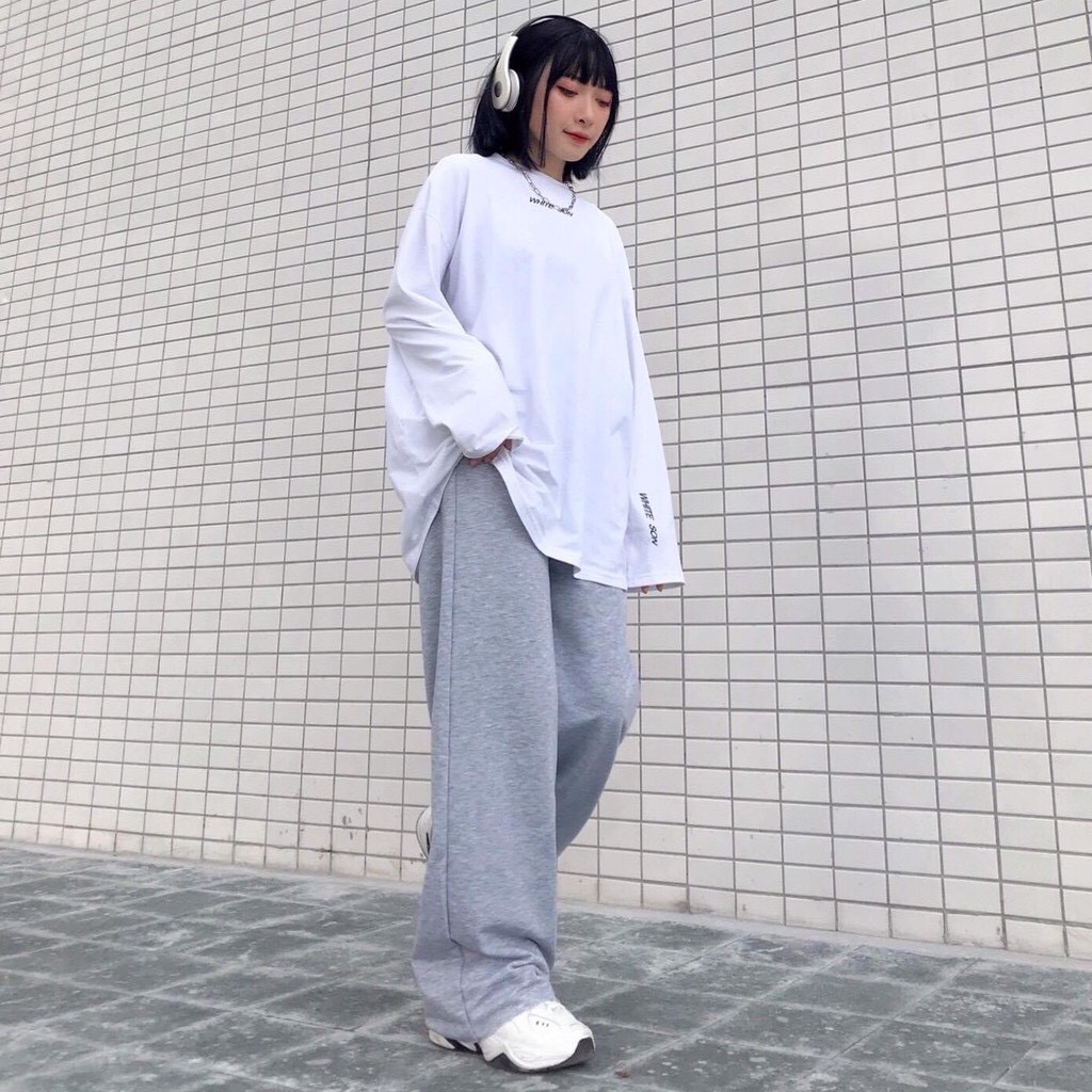 Quần Ống Rộng Nữ trơn dáng suông phong cách ulzzang Hàn Quốc - MaoMao | BigBuy360 - bigbuy360.vn