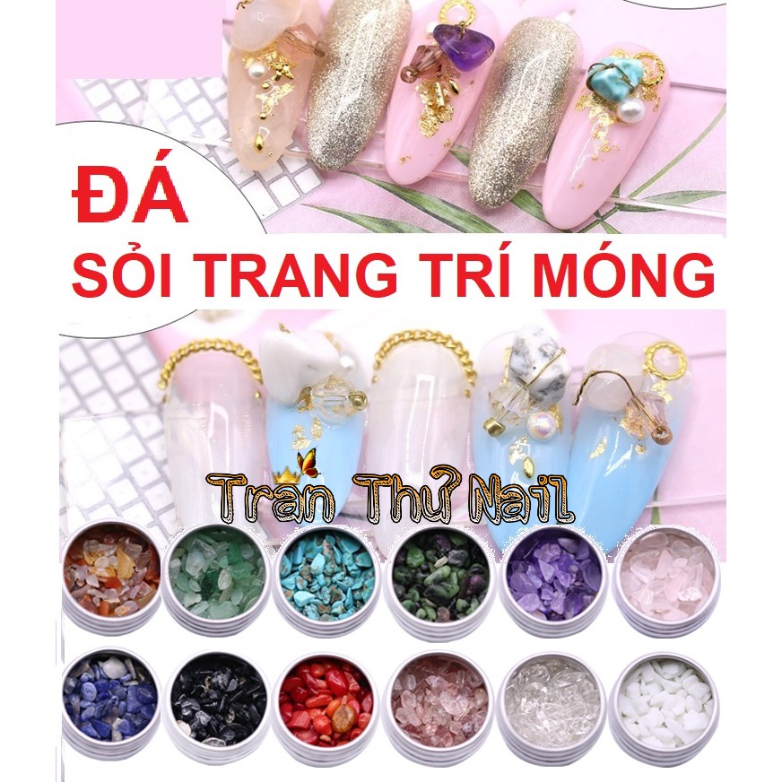 Set 12 hủ đá sỏi trang trí móng