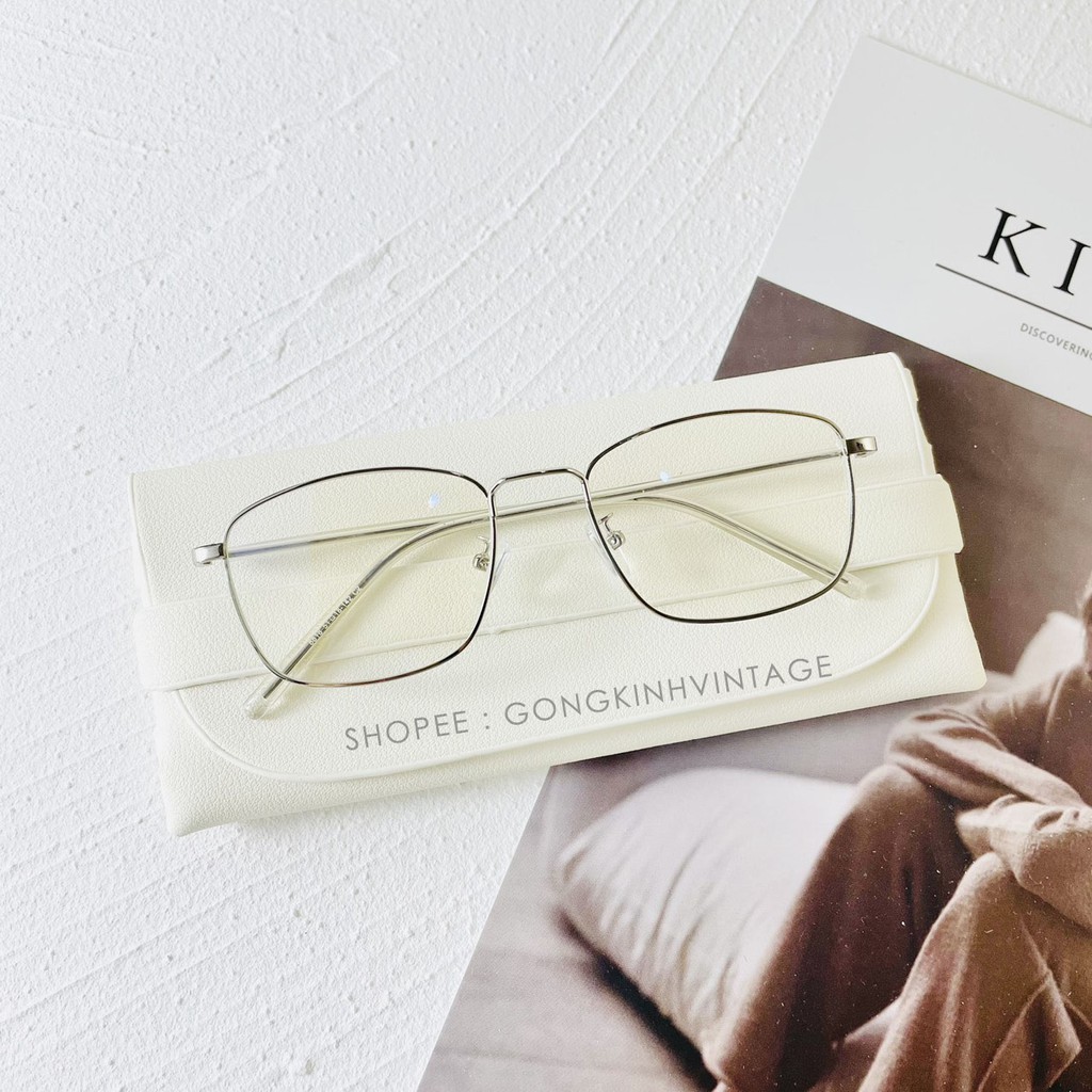 Gọng kính cận nữ , kim loại mảnh dáng vuông Fiveminutes 8818 nhiều màu siêu xinh | BigBuy360 - bigbuy360.vn