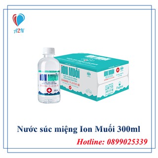 [Thùng 24 chai] Nước súc miệng ion muối 300ml