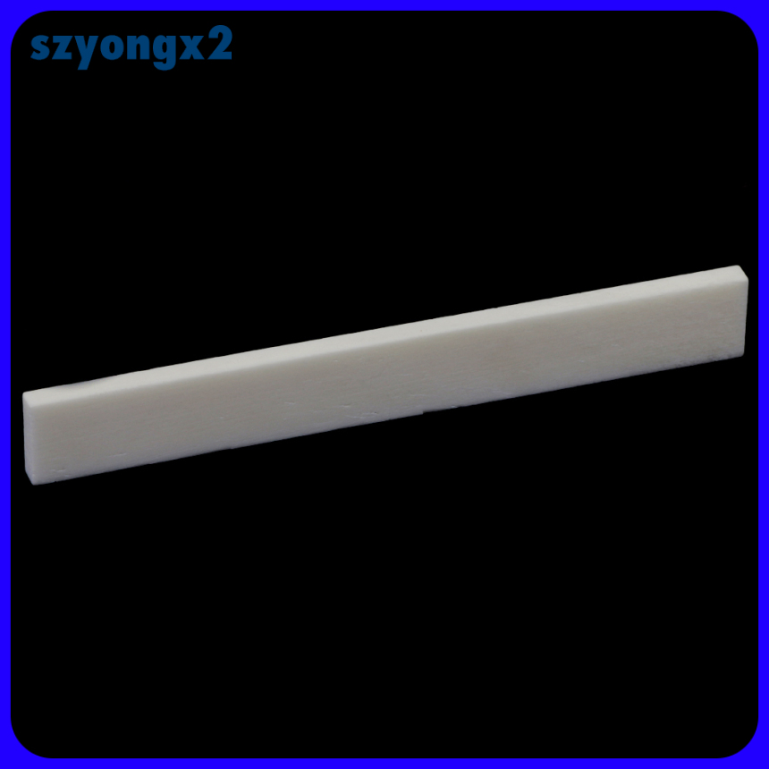 [Szyongx2] Beige Bone Bridge Saddle for Acoustic Guitar Replacement Parts Luthier DIY