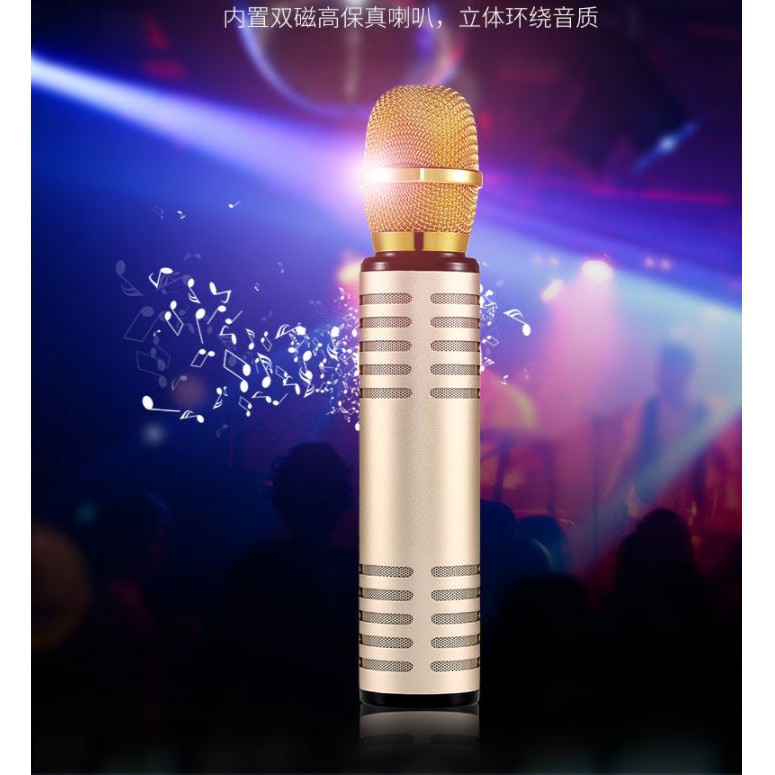 Micro Kèm Loa Bluetooth Hát Karaoke K6