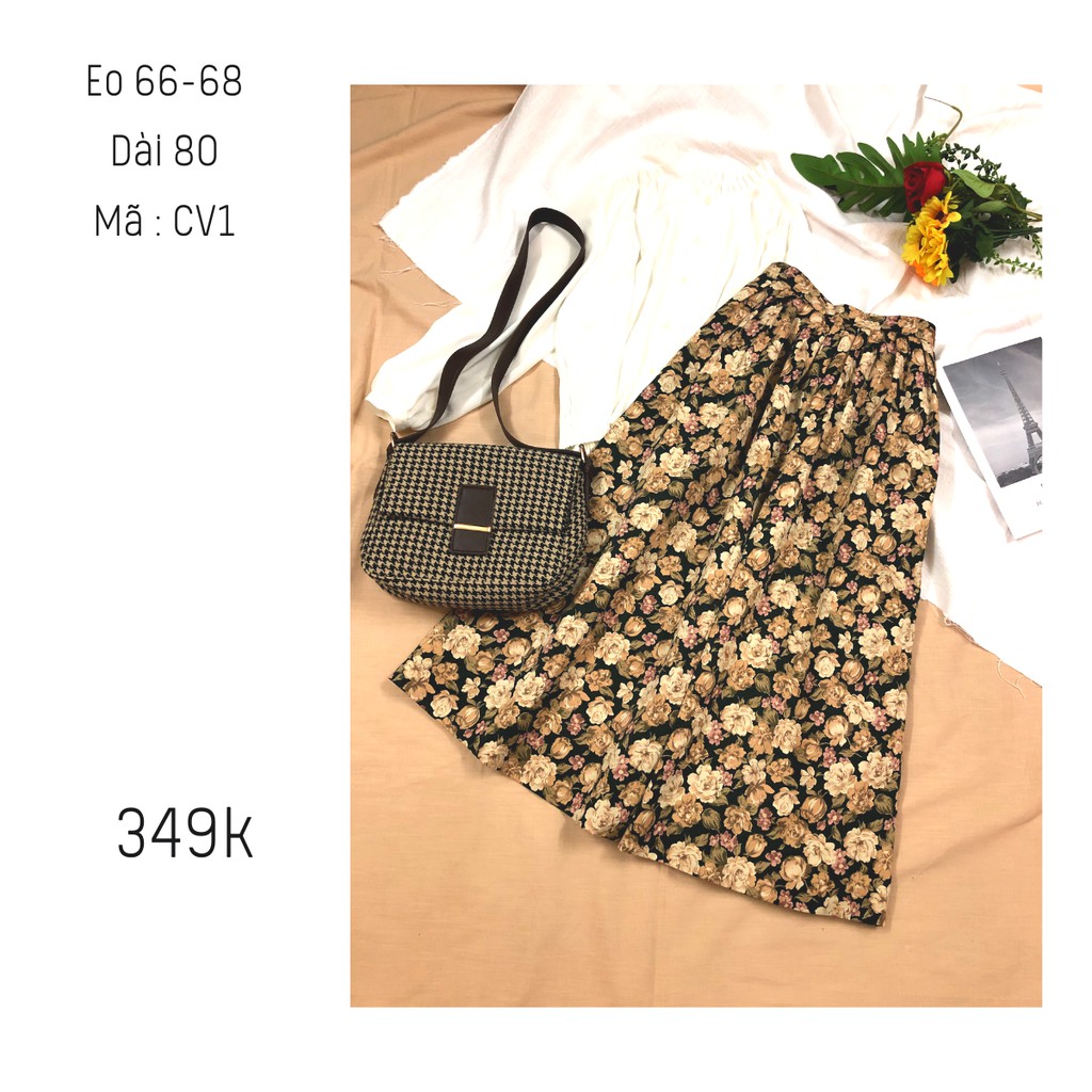 Chân váy vintage xô linen Nhật Hàn 2HAND CV01-CV05