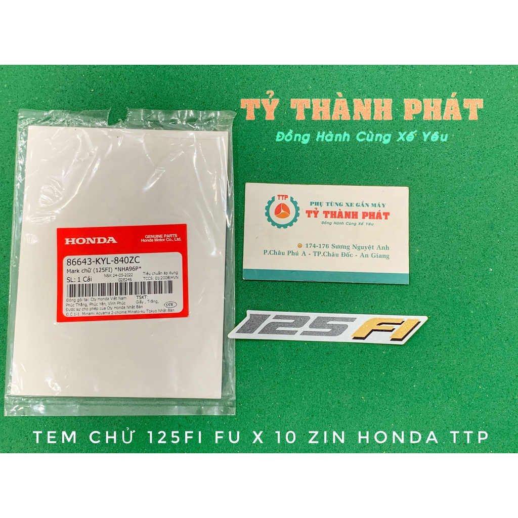 Tem chử 125 Fi Fu X 10 Trắng zin