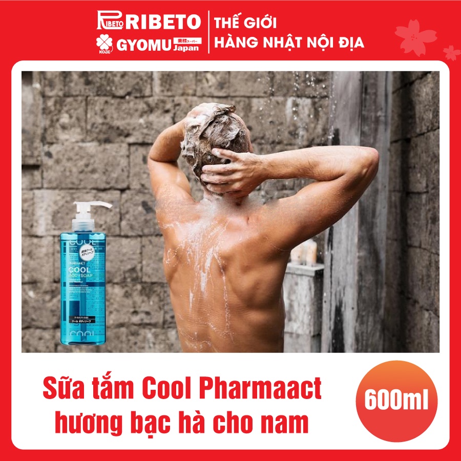 Sữa tắm Cool Pharmaact hương bạc hà cho nam 600ml