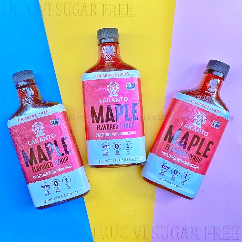 [Siro Không Đường] Syrup Lá phong(Maple) không đường ít calo Lakanto(Keto, Eat Clean, Lowcarb, Tiểu đường)