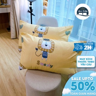 Vỏ Gối Nằm Poly Cotton Kích Thước 45x65cm Nhiều Họa Tiết, Dành Cho Thời Tiết Hè Thu