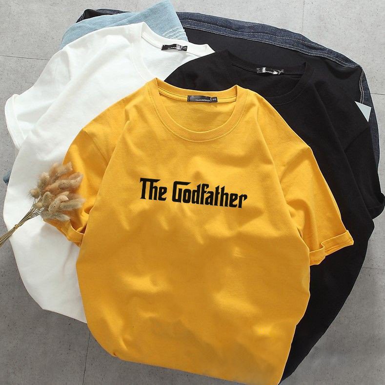 Áo thun unisex form rộng the godfather vải dày mịn 20T2704