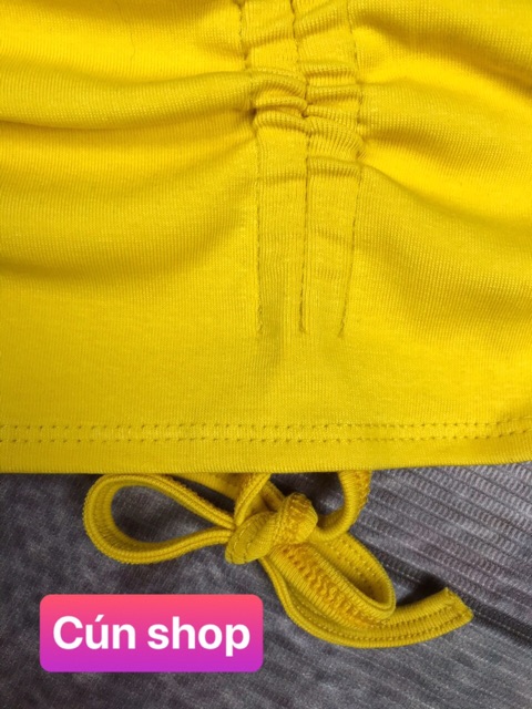Áo hai dây croptop dây rút 7 màu chất vải xịn RICH STORE CRT73 | BigBuy360 - bigbuy360.vn