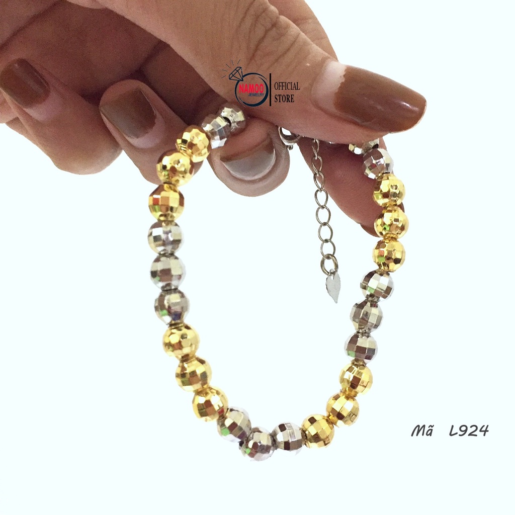 Lắc Tay 2 Màu Nữ L924 Cực Đẹp Có Tăng đơ Điều chỉnh độ rộng