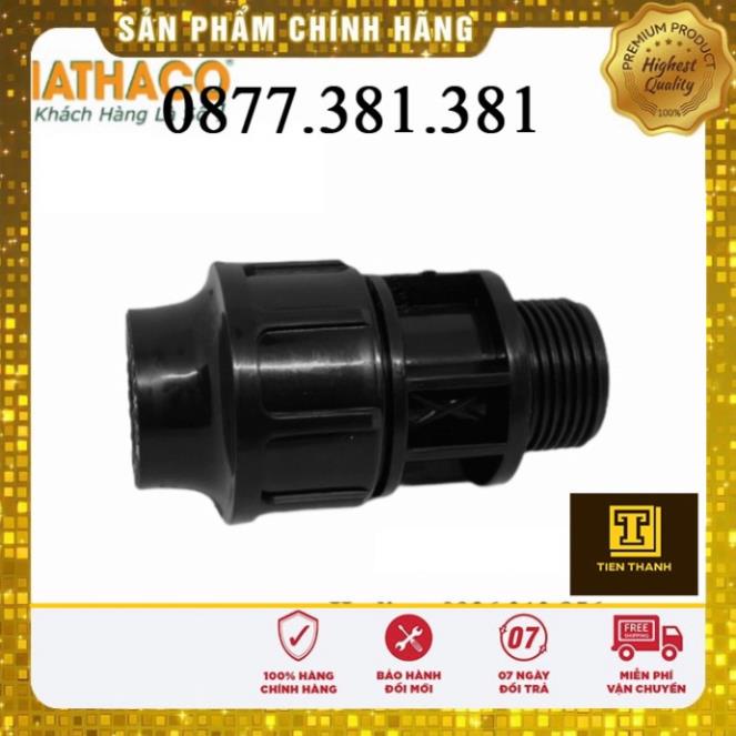 Măng Sông Ren Ngoài HATHACO  Dùng Cho Ống HDPE Ra Đầu Ren 1/2", 3/4", 1" Chính Hãng Sản Xuất Tại VN
