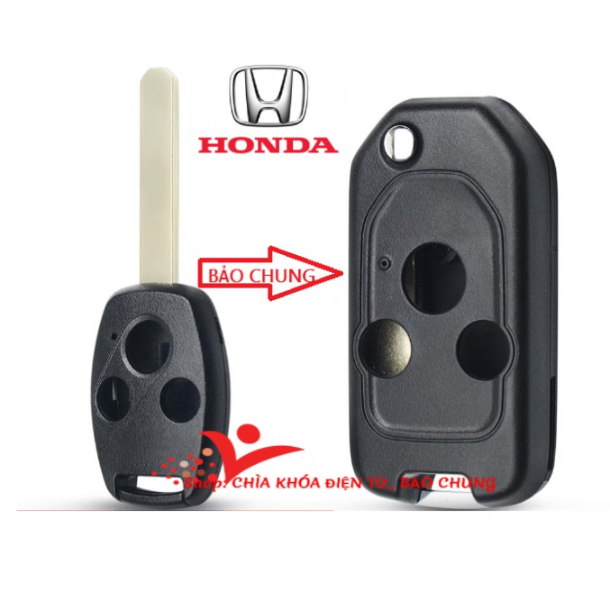Vỏ chìa khóa xe Honda Civic, Honda City, Honda Accord, Honda Crv hàng chất lượng đầy đủ logo