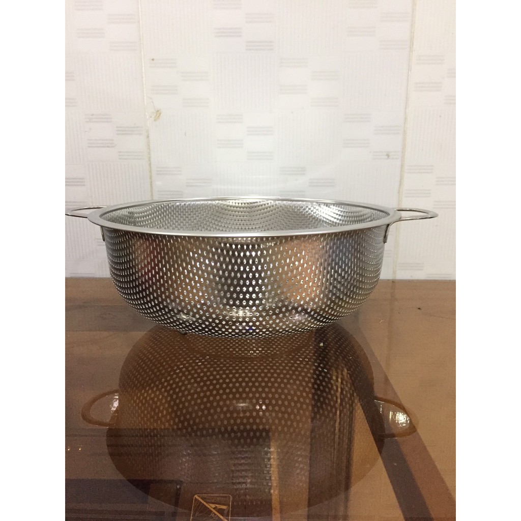 Rổ inox bền đẹp có đế. Rổ đựng hoa quả, đựng rau an toàn, bền, đẹp,Rổ Inox 304 cao cấp xuất Nhật rẻ nhất sàn