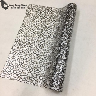 Decal dán kính họa tiết đá - giấy dán kính