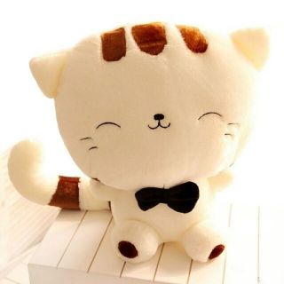 Gấu Bông Mèo ú kawaii có đuôi dài siêu cute 40cm