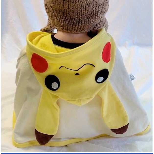 Áo choàng không tay dạng cánh dơi hình thú cho bé 7-15kg