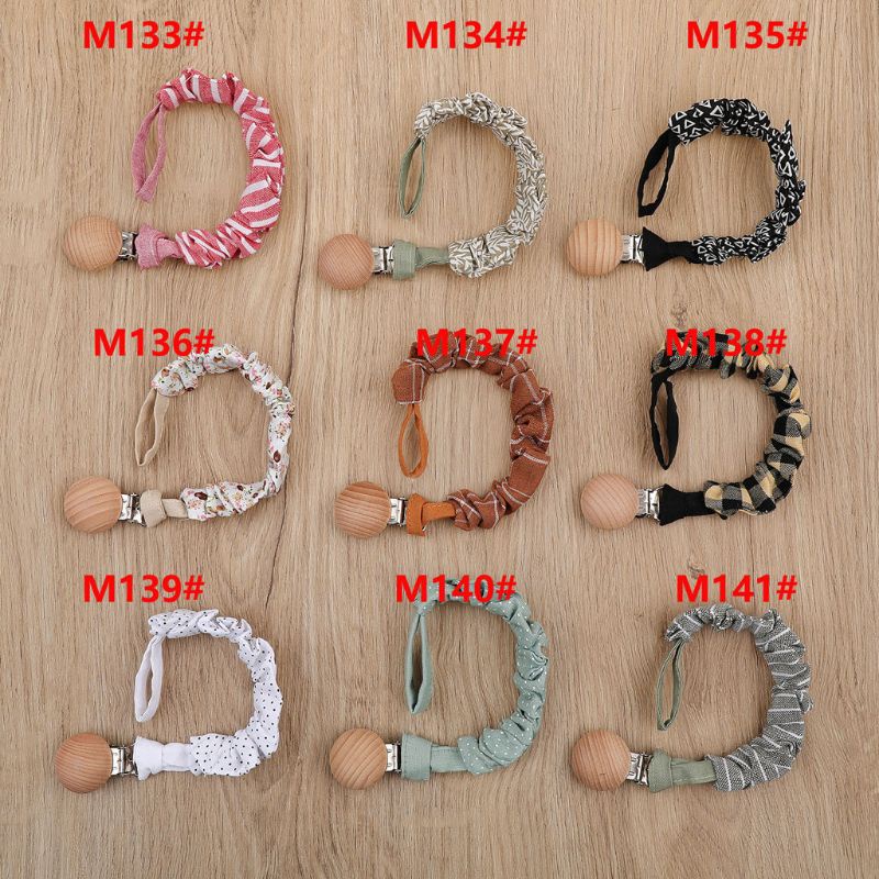 Dây Kẹp Núm Vú Giả Bằng Cotton An Toàn Chống Thất Lạc Cho Bé Sơ Sinh