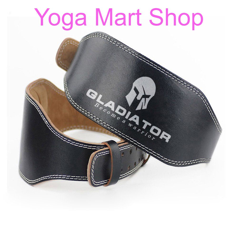 Đai lưng tập Gym GLADIATOR chất liệu da cứng chắc chắn, giúp hỗ trợ tập Gym - Squat - Deadlift.