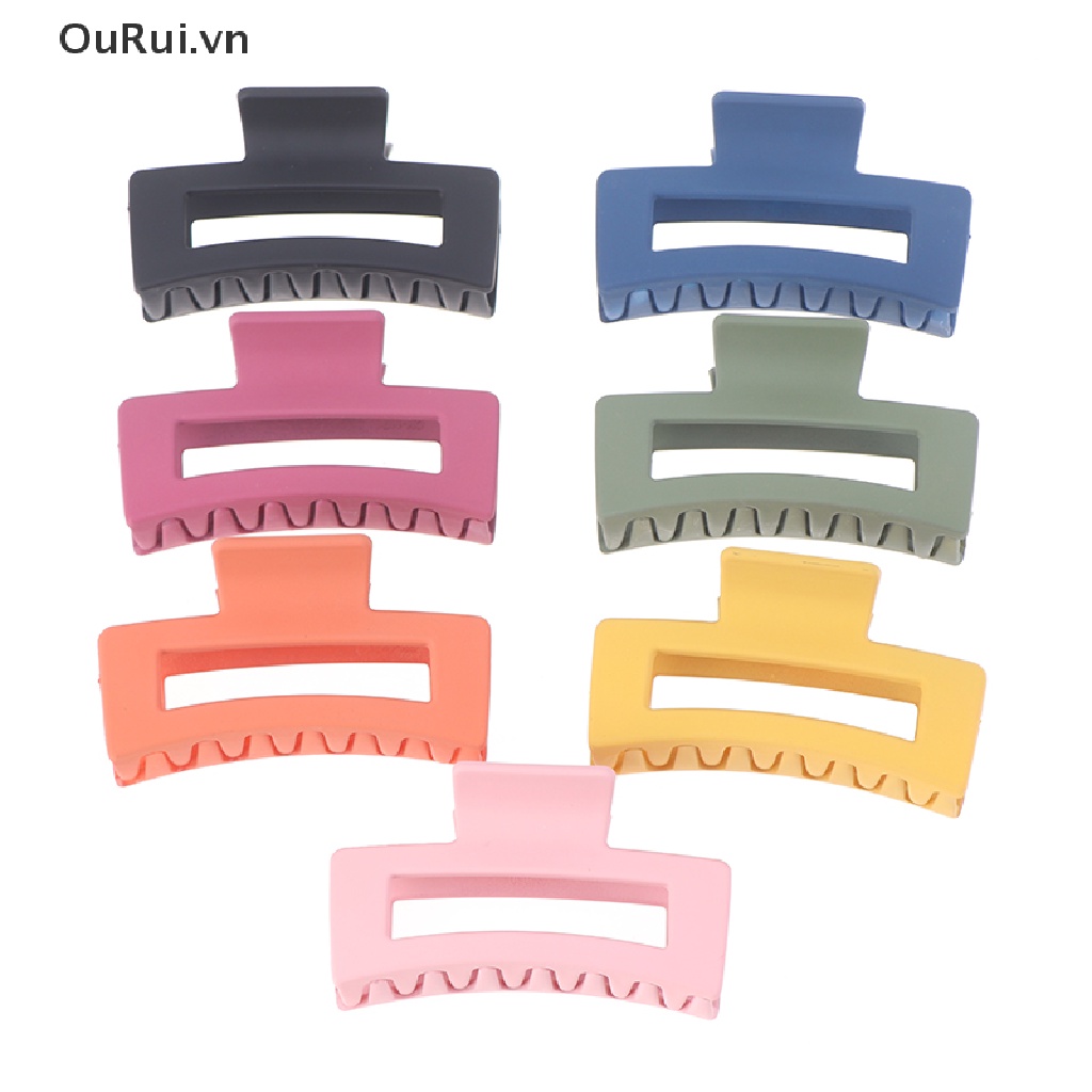 1 Kẹp Tóc Càng Cua Hình Vuông Đơn Giản Dành Cho Nữ {OuRui.vn}