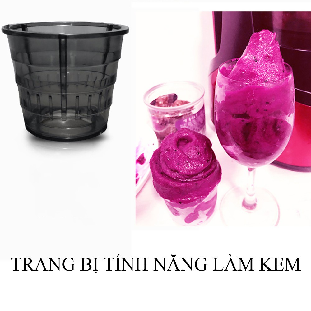 Máy Ép Hoa Quả Chậm Ugasun, Làm Kem, Ép hoa quả, Ép rau, Công Suất lớn