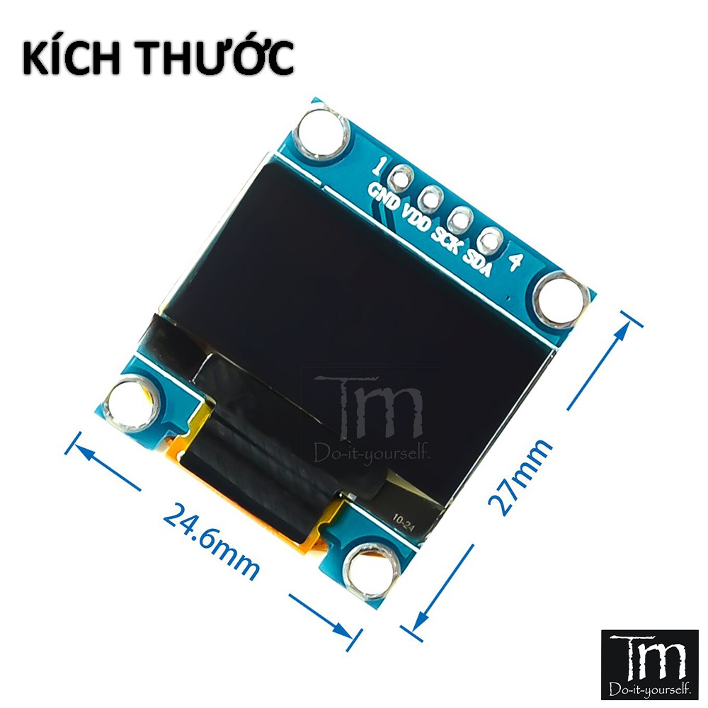 Màn Hình Oled 0.96 Inch Giao Tiếp I2C