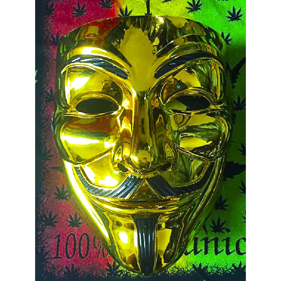 -MẶT NẠ HACKER VÀNG BÓNG ANONYMOUS 2020 HÀNG ĐẸP LOẠI 1