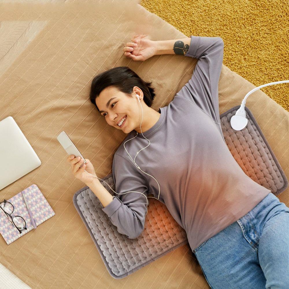 Đệm Sưởi Ấm Bằng Điện Chất Lượng Cao|Chăn Sưởi Ấm Giảm Đau Dễ Vệ Sinh Tiện Dụng Cho Gia Đình / Văn Phòng