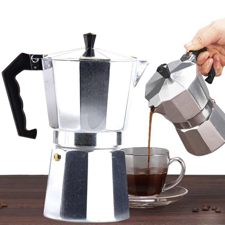 Ấm Pha Cafe Moka Pot Kiểu Italia- Ấm đun cafe