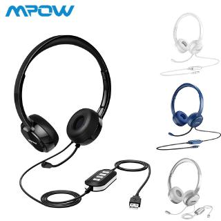 Tai Nghe Mpow 071 Usb/3.5Mm Chống Ồn Kèm Mic Cho Điện Thoại, Máy Tính