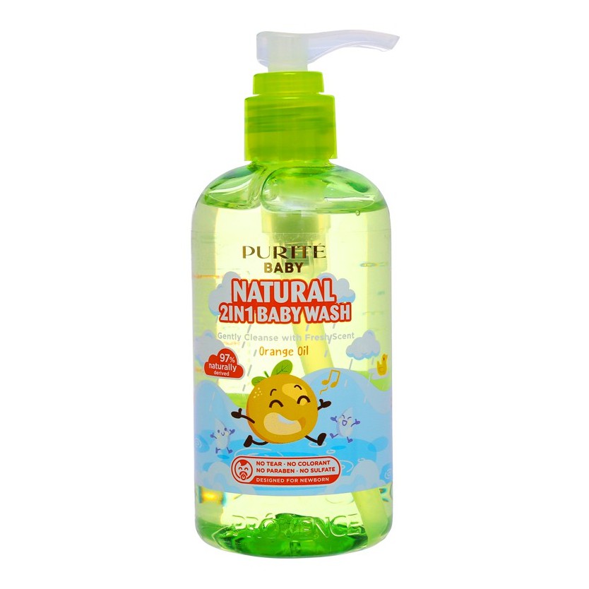 Sữa tắm gội cho bé Purité Baby 250ml (đủ màu)