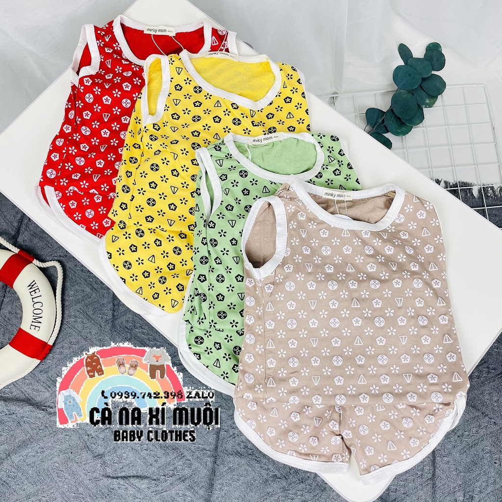 ⭐SIÊU SALE⭐Bộ Minky Mom 3 Lỗ Thun LạnhFREE SHIPCao Cấp Dể Thương Cho Bé Gái Bé Trai, Đủ Màu