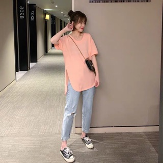 Áo phông xẻ tà cho con bú size s-2xl