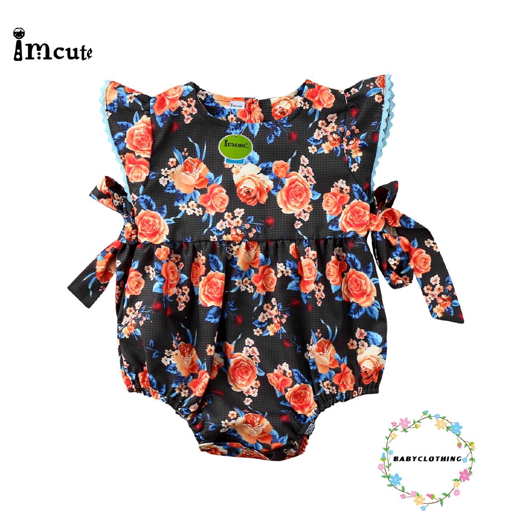 ღWSVღNew Newborn Baby Girl Romper Floral Bodysuit Jumpsuit Sunsuit Summer Outfits Clothes
