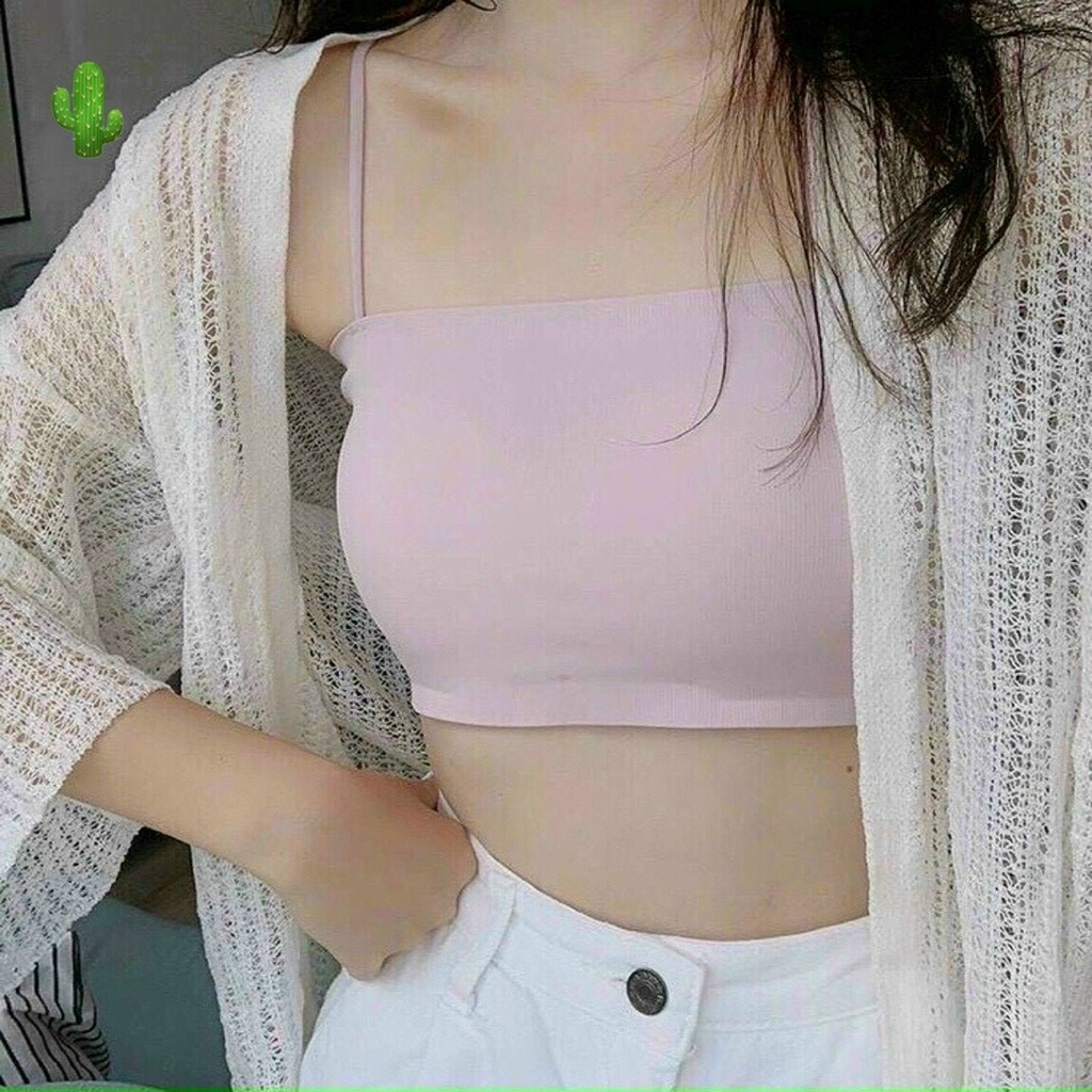 Áo hai dây bra xu dùng mặc lót trong hoặc tạo dáng xinh xinh TTPK0094