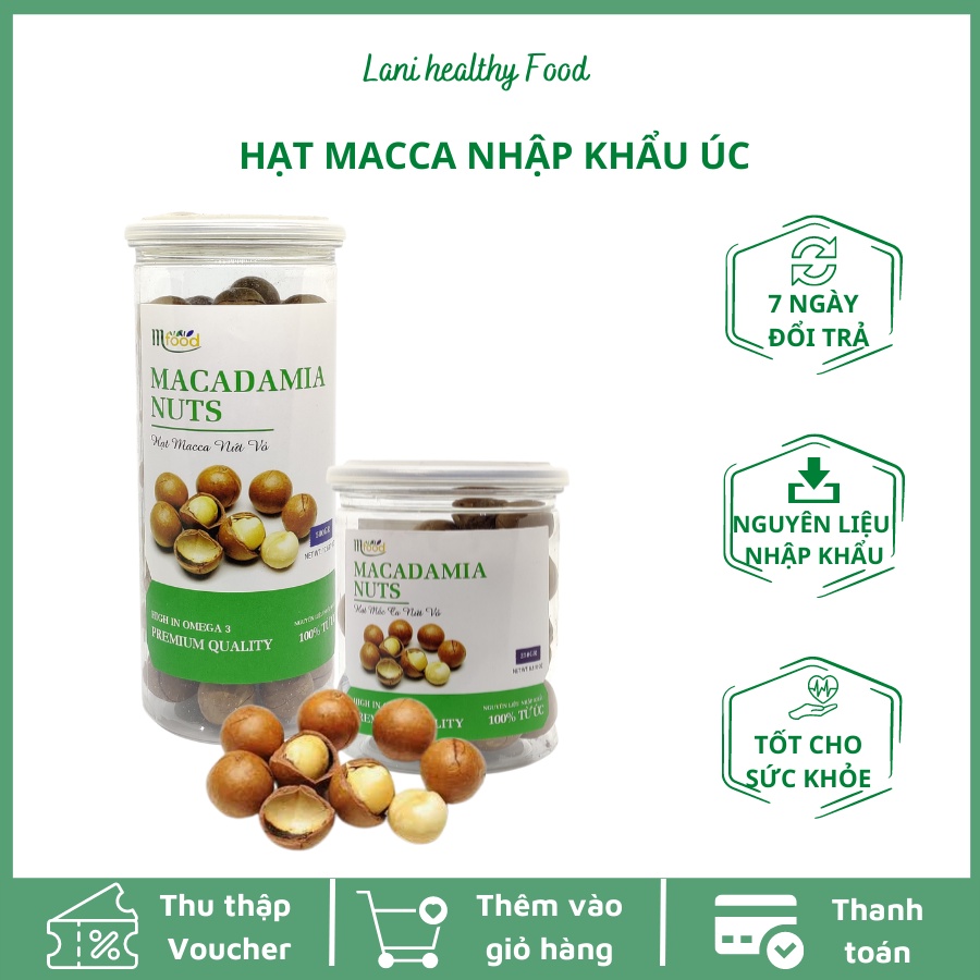 Hạt Macca Nứt Tự Nhiên Nhập Khẩu Úc Giàu Dinh Dưỡng
