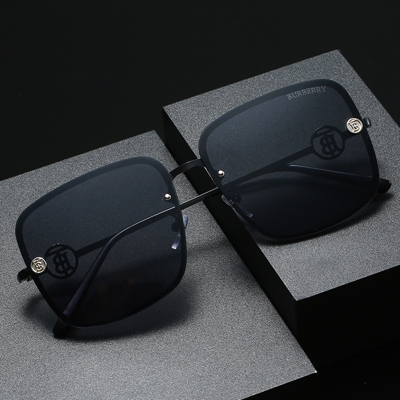 BURBERRY Kính Mát Gọng Vuông Phong Cách Vintage Sang Trọng Chống Tia UV400