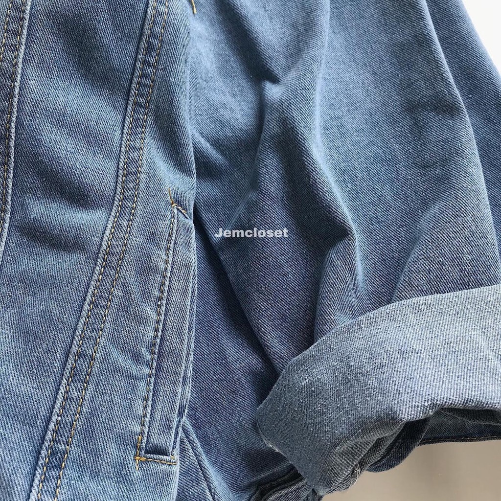 Áo khoác jean unisex cao cấp form rộng phá cách - Hot Trend 2020 | BigBuy360 - bigbuy360.vn