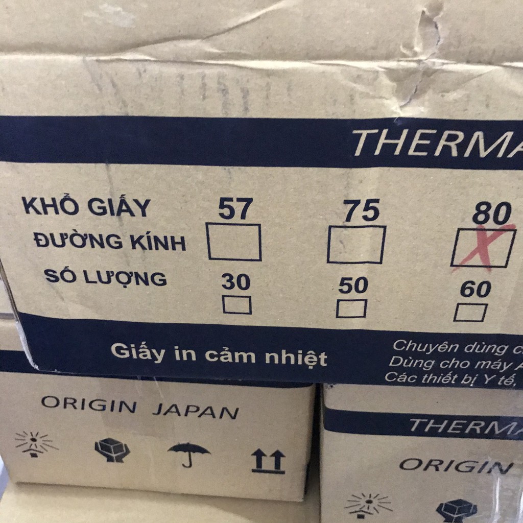 Phi 45 dài 17 mét Giấy in hoá đơn K80 ( in bill, hoá đơn Kiot Việt, Sapo, Kpos,..) IN NHIỆT KHÔNG MỰC