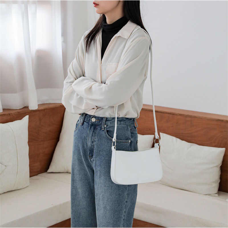 Túi kẹp nách da Retro tặng kèm dây đeo chéo | BigBuy360 - bigbuy360.vn