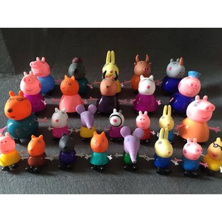 Mô hình 25 nhân vật hoạt hình Peppa pig