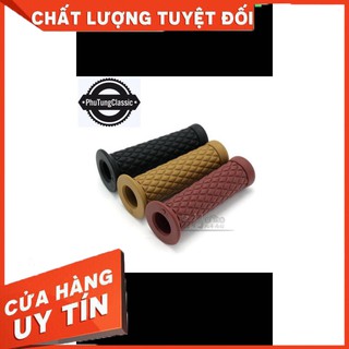 Tay nắm cao su quả trám độ classic, cafe racer....