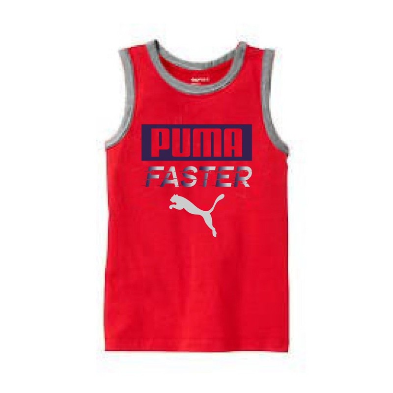 [Mã FAMAYFA2 giảm 10K đơn 50K] Áo ba lỗ Puma bé trai VNXK dư xịn size đại 4-18Y (18-55kg)