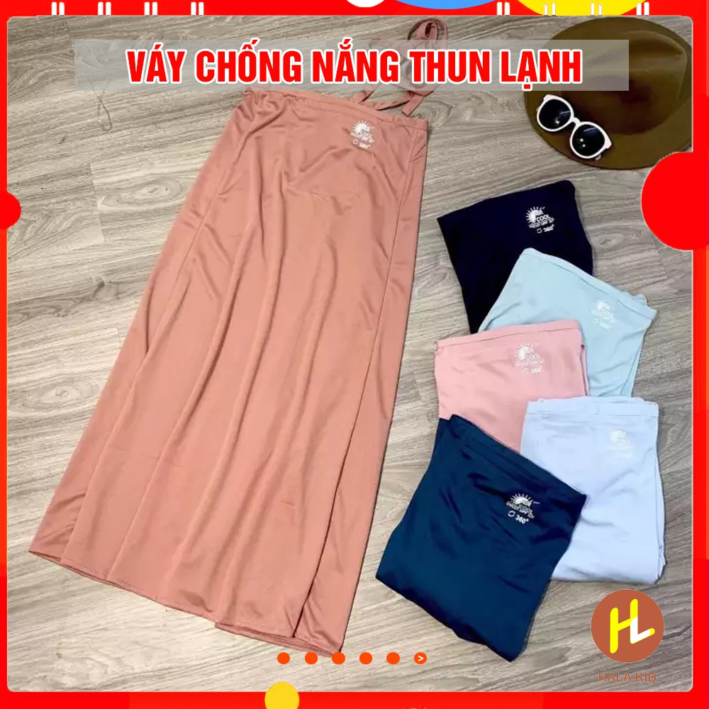 Váy quây chống nắng 100% cotton mát lạnh, thông hơi chống nóng