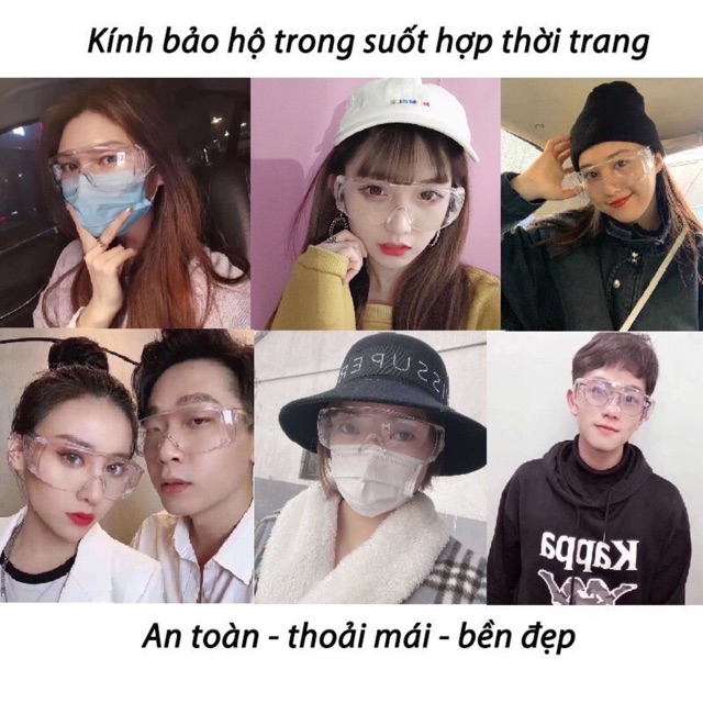 Kính hot trend bản to UNISEX siêu chất kính chống bụi gió bảo hộ | BigBuy360 - bigbuy360.vn