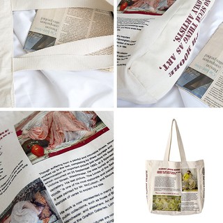 Túi canvas kiểu Basic in hình danh hoạ Joseph Moore