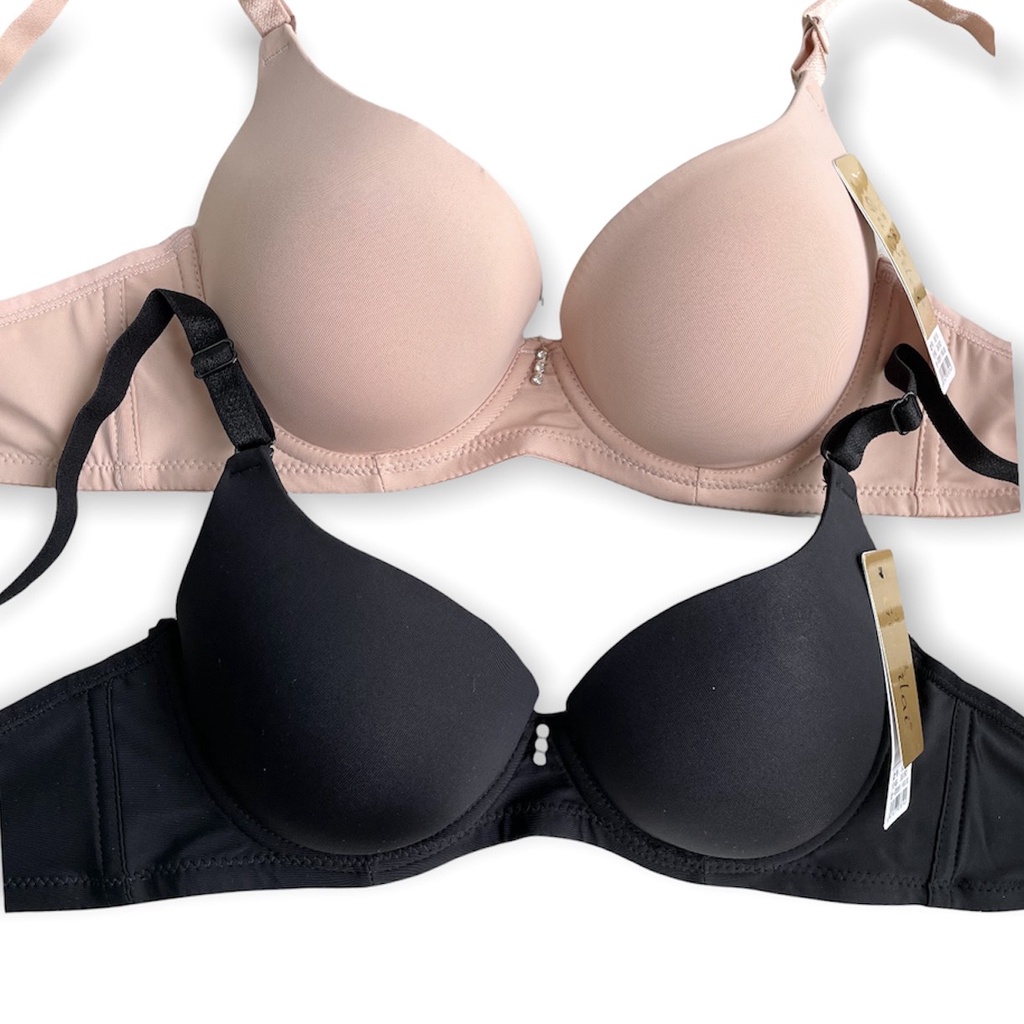 Áo Lót Nữ Có Gọng Nâng Ngực Trơn Đệm Dày Đẩy Ngực Tạo Khe Mềm Mại PINK STORE 8819