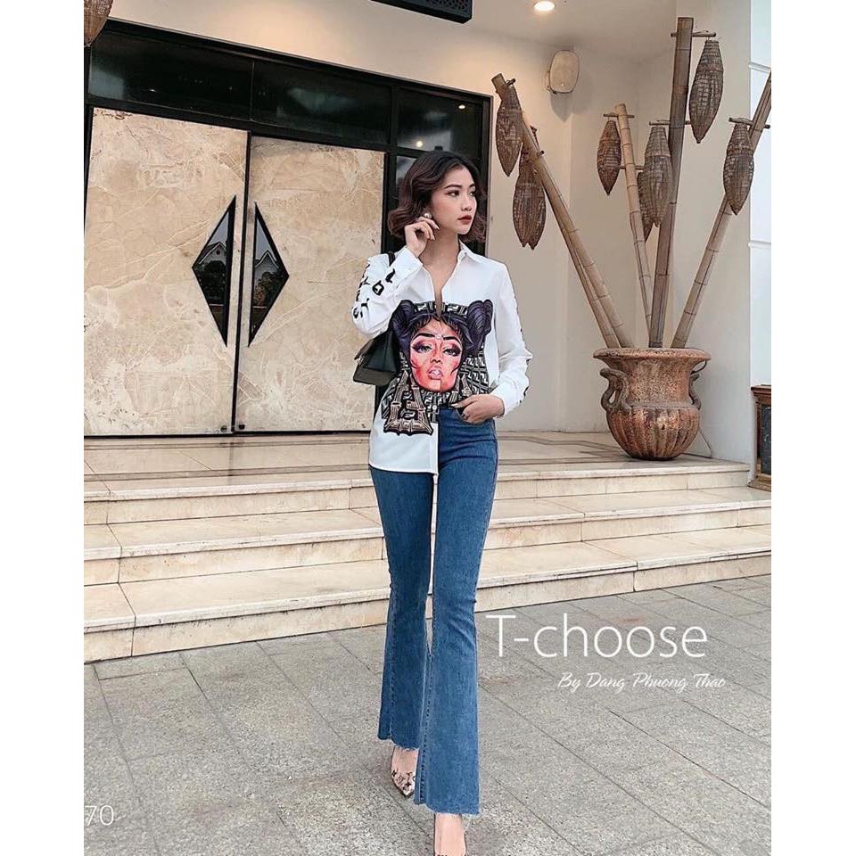 1402QO - Quần ống loe sang chảnh cho các chị em