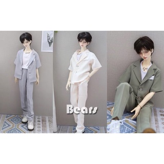 Bears Bjd • set đồ vải trơn cho búp bê bjd