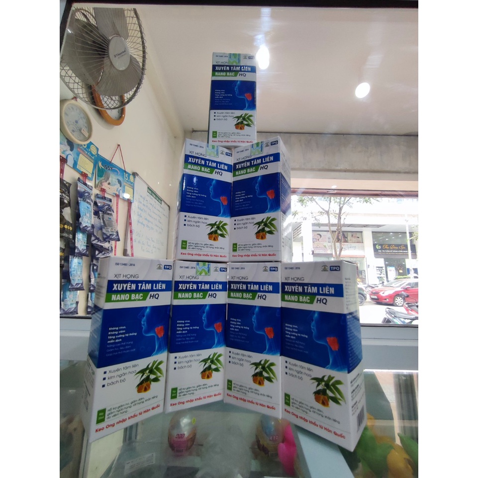 Xịt họng XUYÊN TÂM LIÊN Nano Bạc